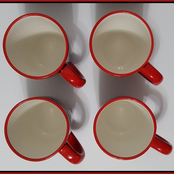 NEW Certified International Set of 4 Holiday Magic Gnome Mugs 16 OZ Earthenware - Picture 6 of 7